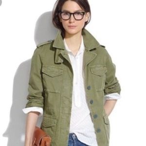 Madewell Olive Army Jacket, Size M